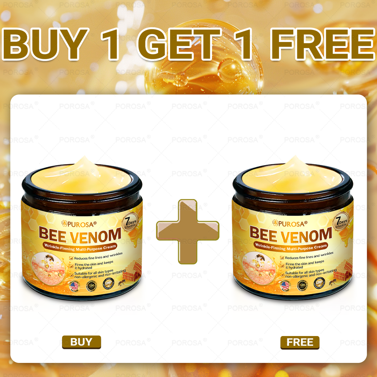 𝐎𝐟𝐟𝐢𝐜𝐢𝐚𝐥 𝐒𝐭𝐨𝐫𝐞 | 𝐏𝐔𝐑𝐎𝐒𝐀® 𝐁𝐞𝐞 𝐕𝐞𝐧𝐨𝐦 𝐖𝐫𝐢𝐧𝐤𝐥𝐞-𝐅𝐢𝐫𝐦𝐢𝐧𝐠 𝐌𝐮𝐥𝐭𝐢-𝐏𝐮𝐫𝐩𝐨𝐬𝐞 𝐂𝐫𝐞𝐚𝐦 𝐮𝐬𝐞𝐬 𝐜𝐨𝐥𝐥𝐚𝐠𝐞𝐧 𝐩𝐞𝐩𝐭𝐢𝐝𝐞𝐬 𝐚𝐧𝐝 𝐬𝐤𝐢𝐧-𝐟𝐢𝐫𝐦𝐢𝐧𝐠 𝐚𝐜𝐭𝐢𝐯𝐞𝐬 𝐭𝐨 𝐭𝐚𝐫𝐠𝐞𝐭 𝐥𝐨𝐨𝐬𝐞, 𝐬𝐚𝐠𝐠𝐢𝐧𝐠 𝐬𝐤𝐢𝐧 𝐚𝐟𝐭𝐞𝐫 𝐰𝐞𝐢𝐠𝐡𝐭 𝐥𝐨𝐬𝐬.